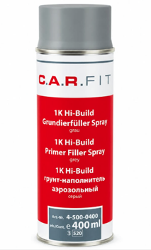 Spray primer filler Hi-Build, gri, 1K, 400ml, C.A.R. FIT